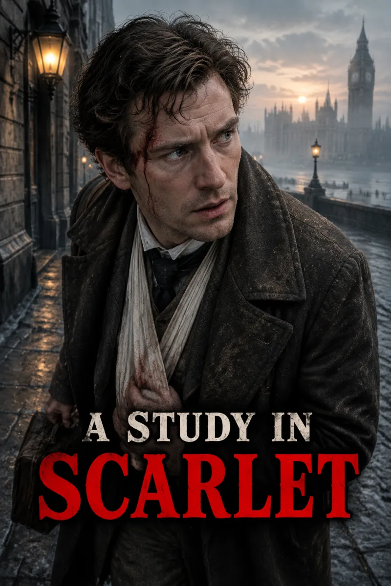 Cover art for A Study in Scarlet
