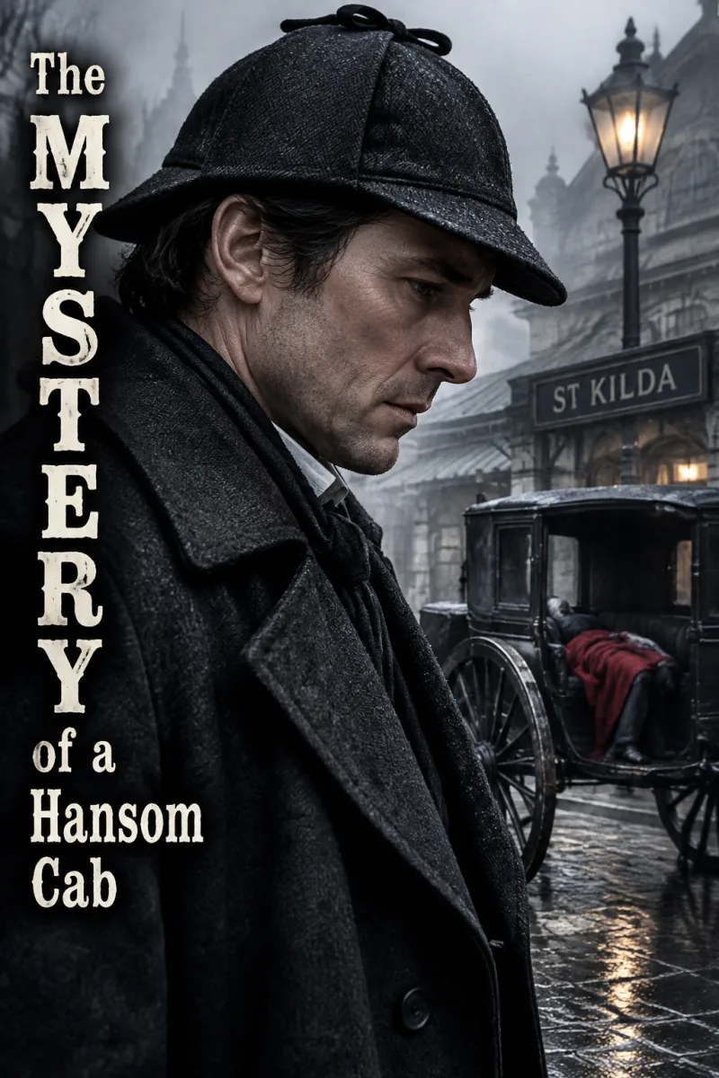 Cover art for The Mystery of a Hansom Cab